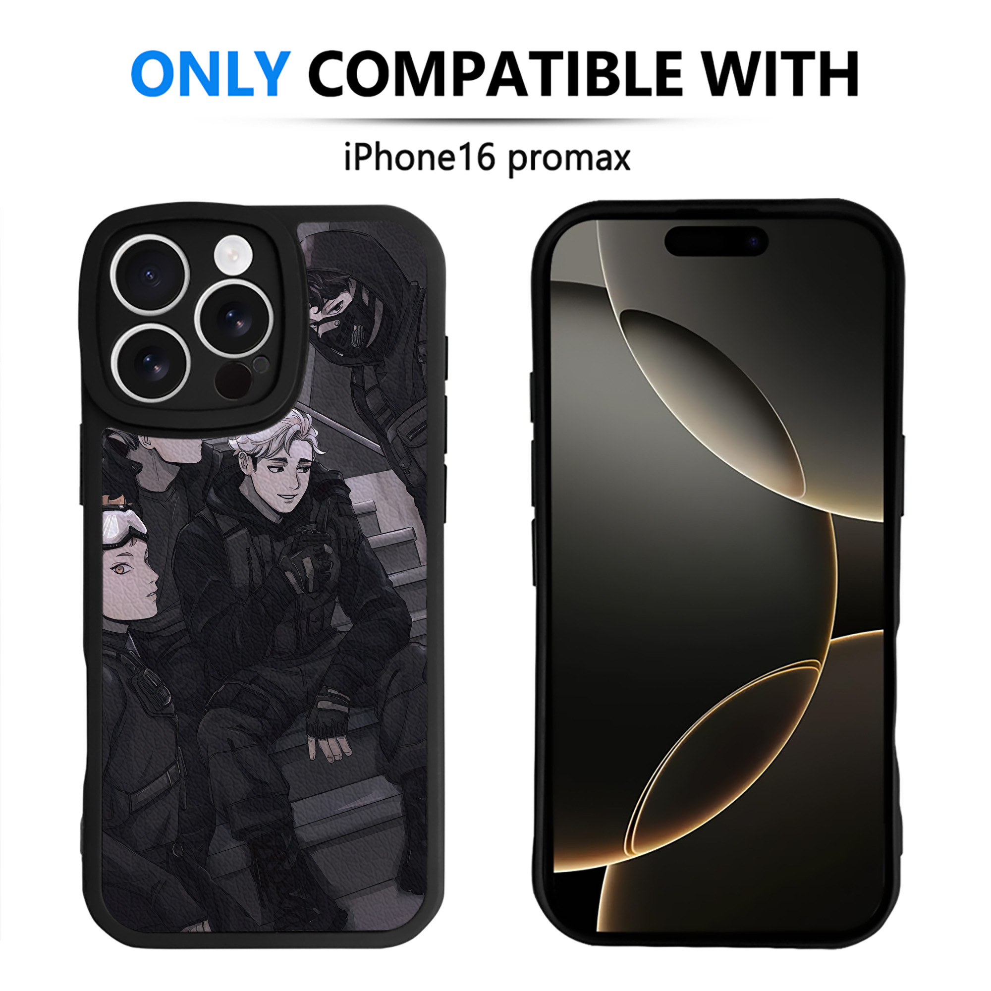 （画像用） ハイキュー!! Haikyu!! 【iPhone 16シリーズ対応】シリコンスマホケース（レザー調） 材質：シリコン